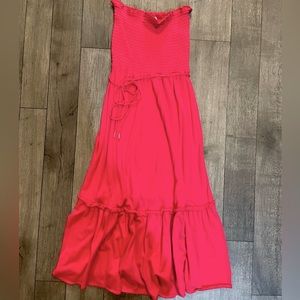 AMERICAN EAGLE Coral Midi-dress